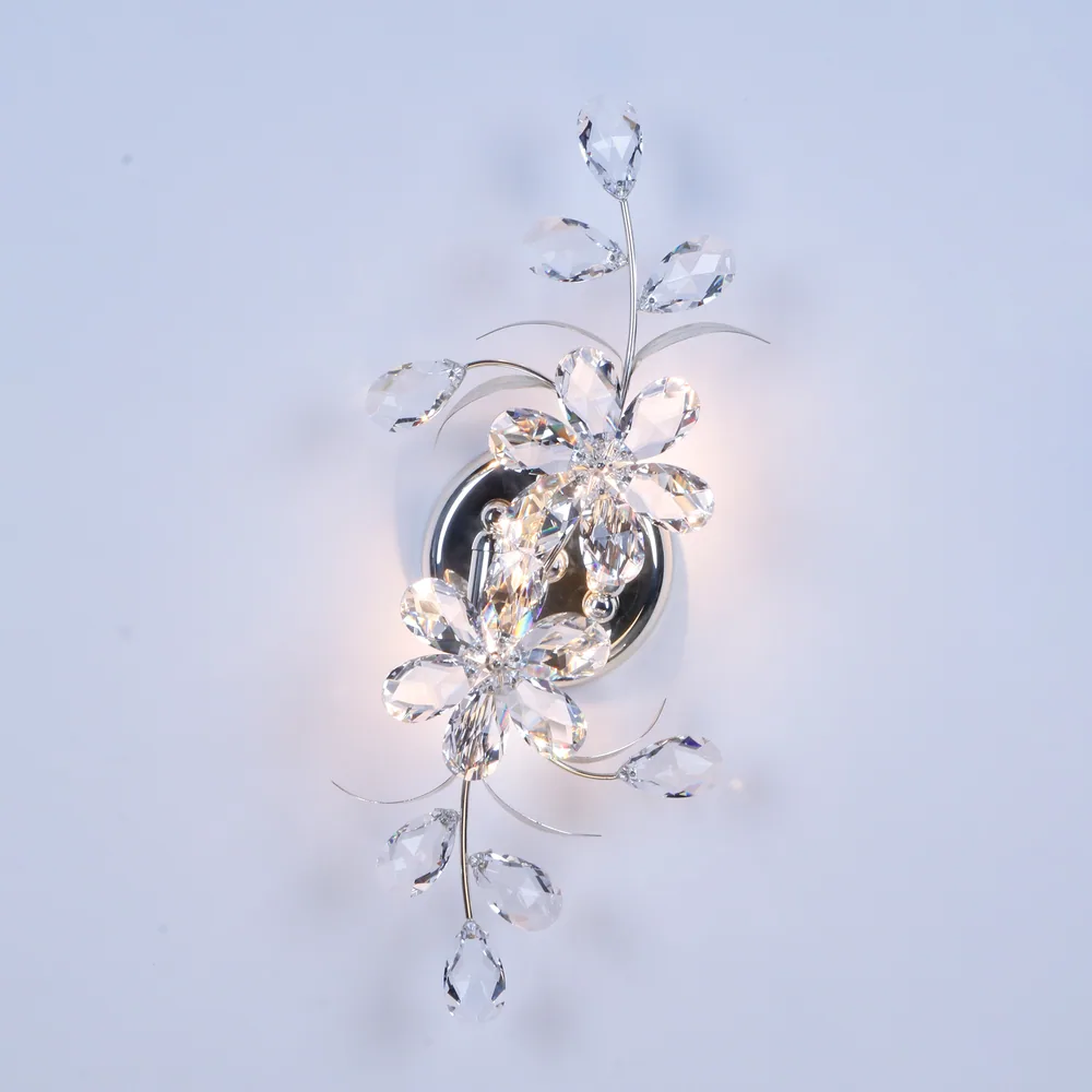 CURVED FLOWER WALL LAMP - WHITE 사진 2