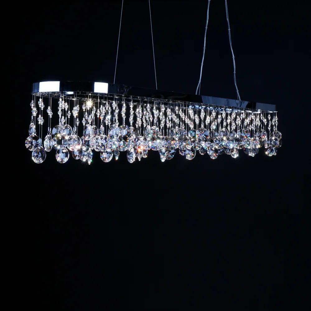 PEARL OVAL SILVER LARGE 샹들리에