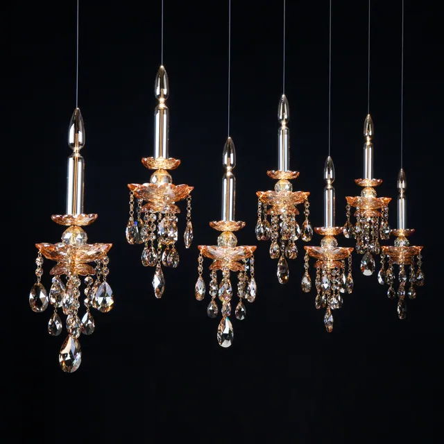 FLOAT GOLD CANDLE 7LIGHT