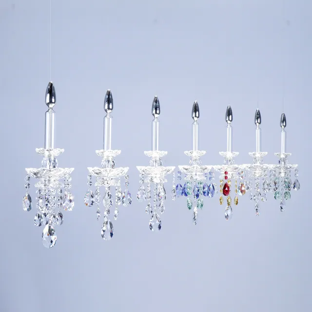 FLOAT SILVER CANDLE 7LIGHT