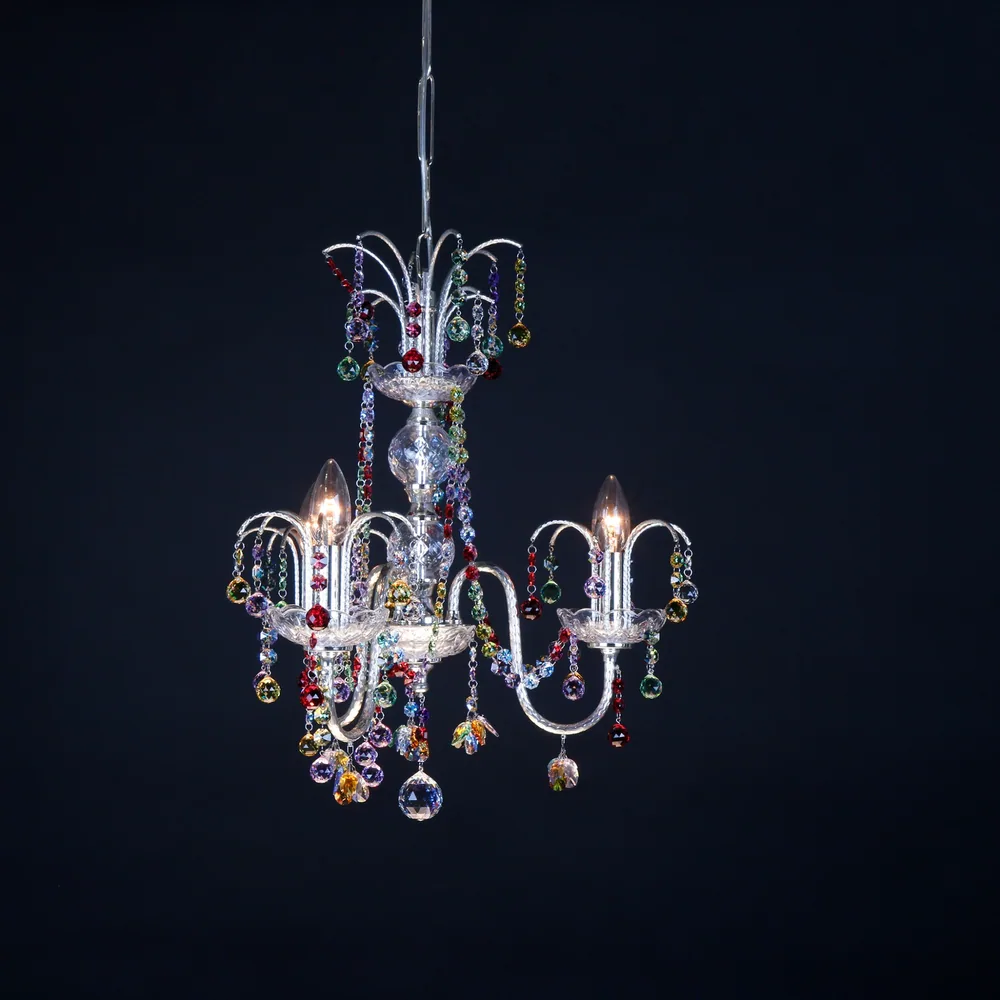 LA SILVER COLOR 3LIGHT 샹들리에
